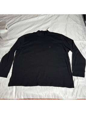 Men's Saddlebred Black Mock Neck Long Sleeve Tee XXL